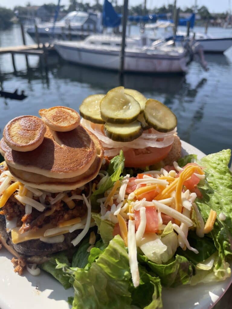 Bayou Joe's On Massalina Bayou photo of a menu item on the water | waterfront restaurant in Panama City, Florida offering breakfast, lunch & dinner with a view